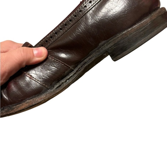 Allen Edmonds Devonshire Loafers Mens 9 Burgundy Leather Vibram Sole Kilt USA - Picture 7 of 10